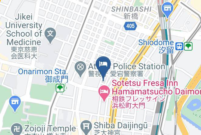 Minato Ward - Hotel Wing International Shimbashi Onarimon Maps