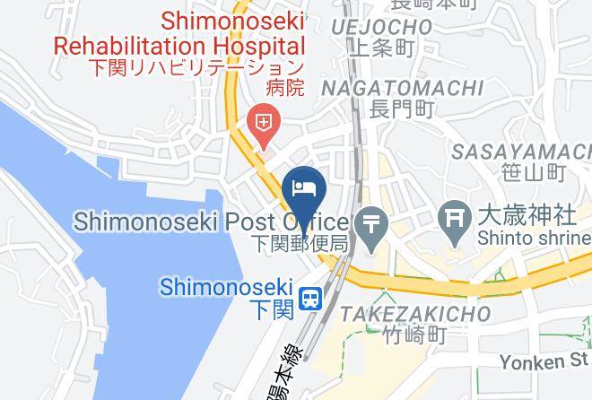 Shimonoseki City - Hotel Wing International Shimonoseki Maps