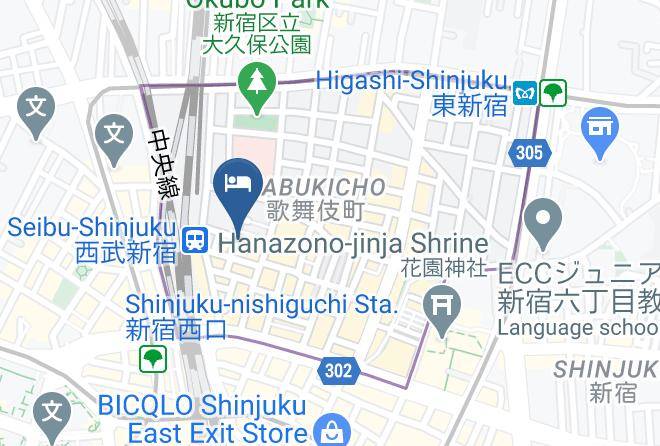 Shinjuku Ward - Hotel Wing International Shinjuku Maps