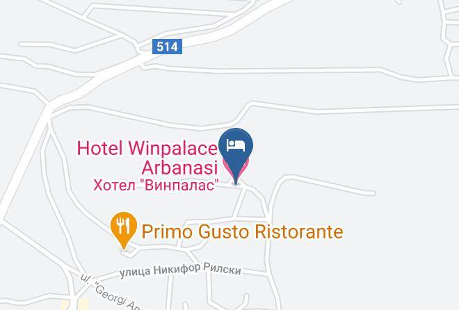 Hotel Winpalace Arbanasi Map