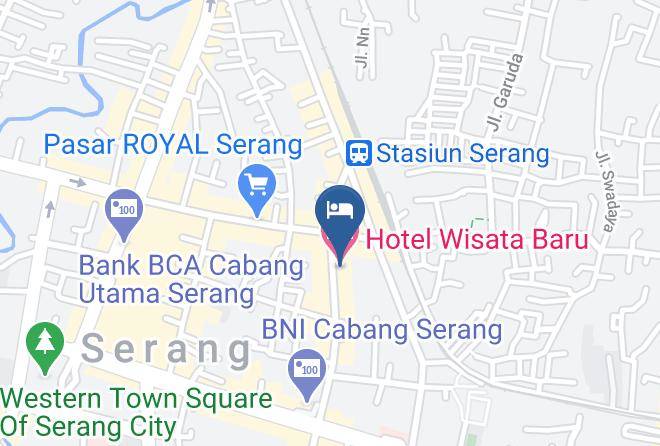 Serang Regency - Hotel Wisata Baru Maps