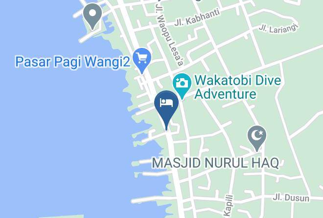 Wakatobi Regency - Hotel Wisata Beach Wakatobi Maps