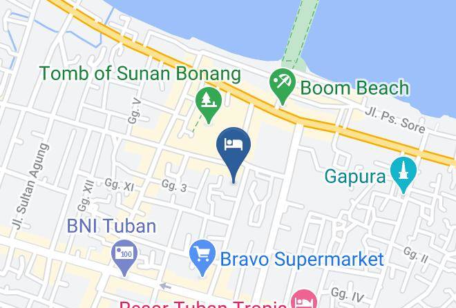 Tuban Regency - Hotel Wisata Ziarah Sunan Bonang Maps
