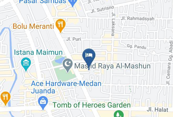 Kota Medan - Hotel Wisma Yuli Maps