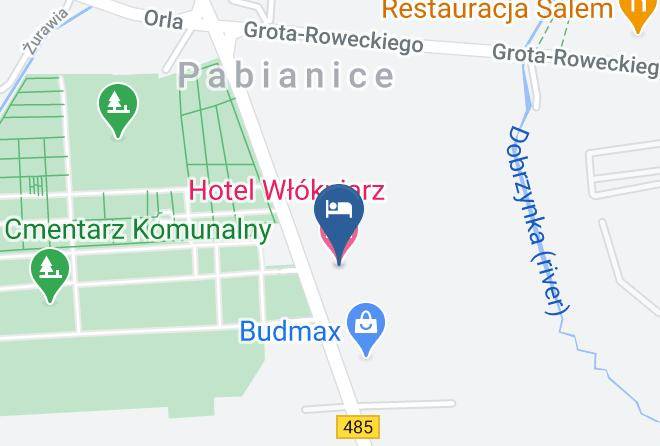 Pabianicki - Hotel Wlokniarz Maps