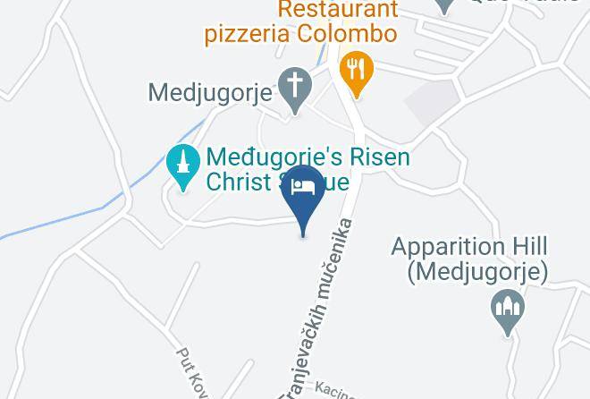 Hotel Wojtyla Medjugorje Map