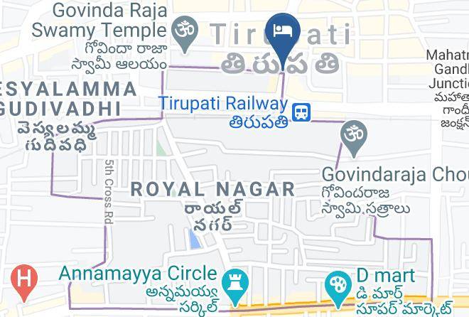 Tirupati - Hotel Woodside Residency's And Tiffany's Maps