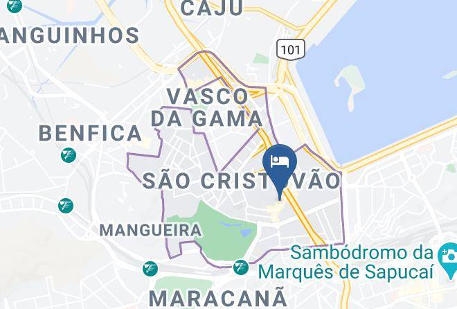 Rio De Janeiro Sao Cristovao - Hotel Xanadu Maps