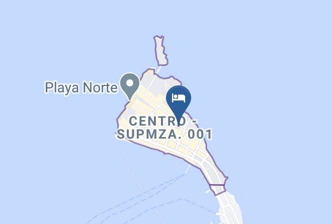 Isla Mujeres - Hotel Xbulu Ha Maps