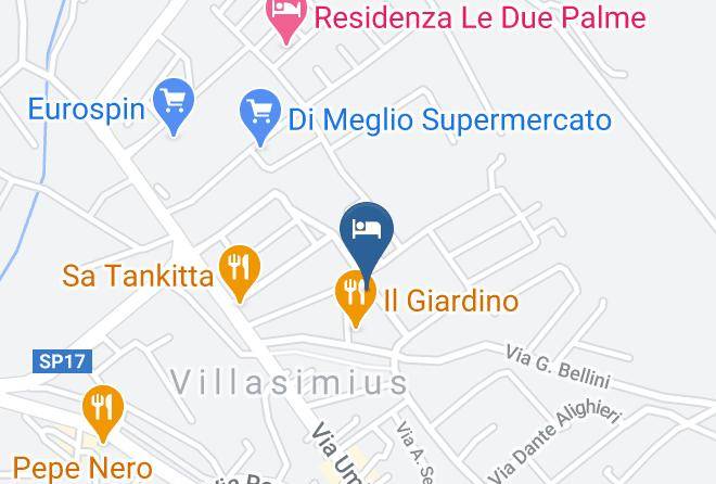 Province Of South Sardinia - Hotel Xenia Maps