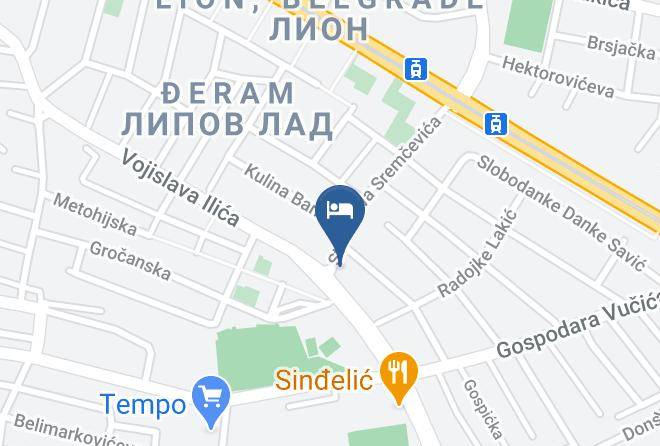 Belgrade City - Hotel Xenon Maps