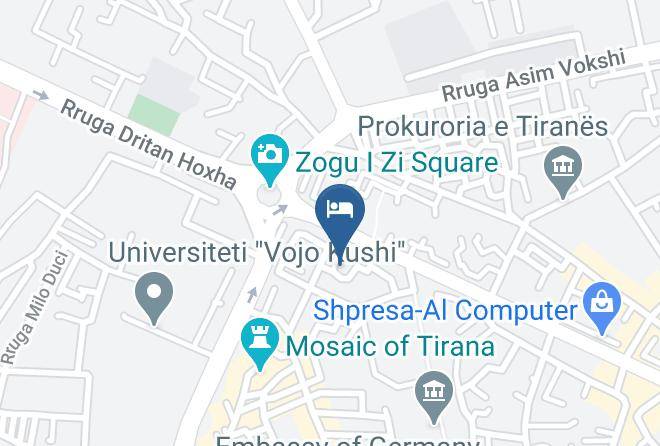 Tirana - Hotel Xhimi Maps