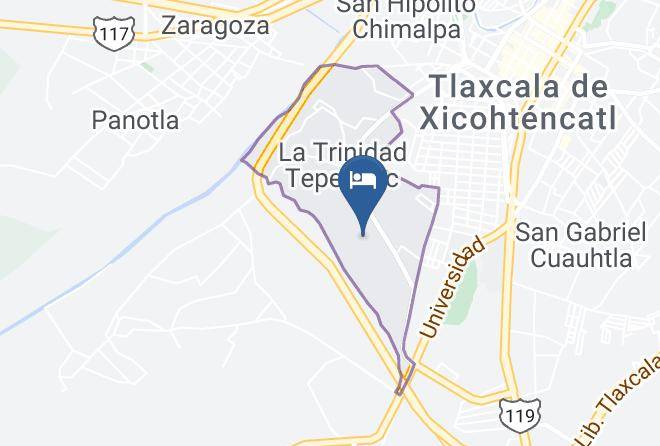 Tlaxcala La Trinidad Tepehitec - Hotel Xiadani Restaurante Temazcal & Spa Maps
