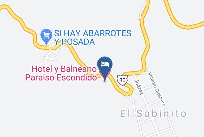 El Naranjo - Hotel Y Balneario Paraiso Escondido Maps
