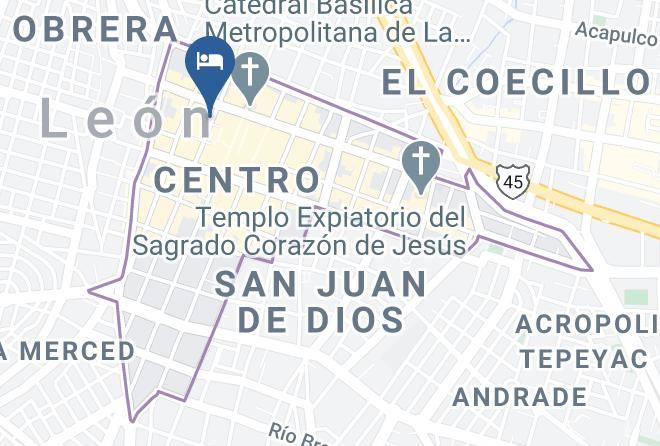 Leon - Hotel Y Banos Colon Maps