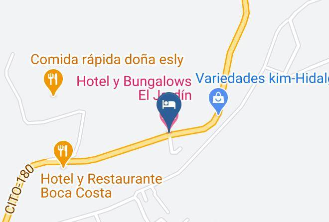 San Felipe Retalhuleu - Hotel Y Bungalows El Jardin Maps