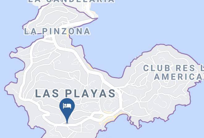 Acapulco De Juarez - Hotel Y Bungalows Olivares Maps