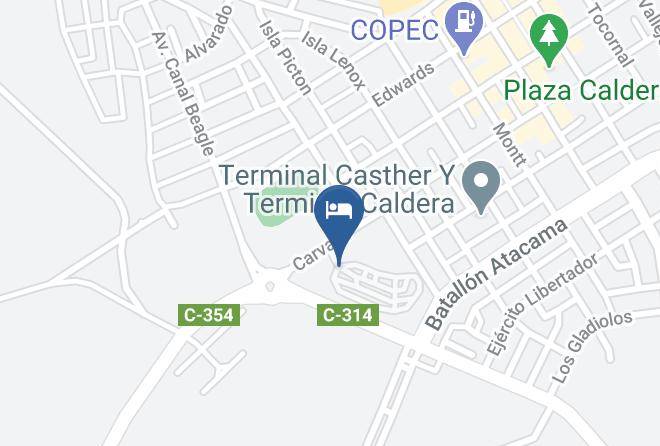 Copiapo Province - Hotel Y Cabanas Portal Del Inca Maps
