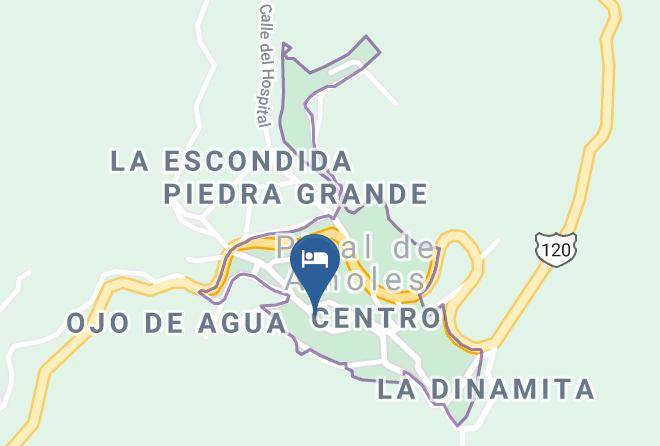 Pinal De Amoles Municipality - Hotel Y Cabanas Real San Jose Maps