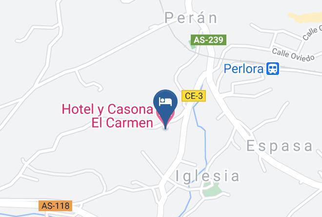 Asturias - Hotel Y Casona El Carmen Maps