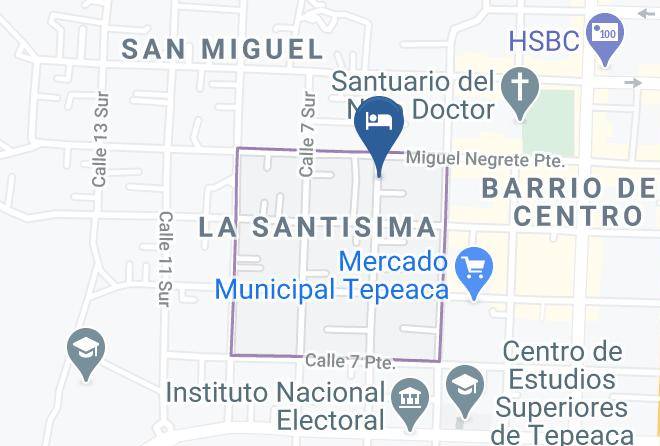 Tepeaca - Hotel Y Lavanderia Santo Nino Maps