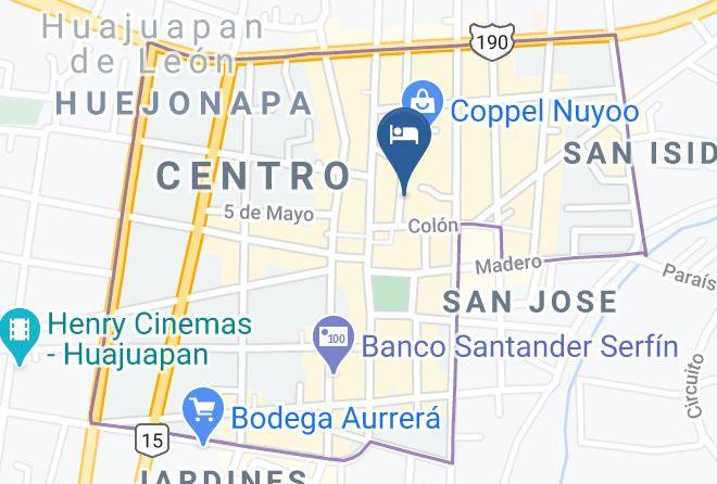 Heroica Ciudad De Huajuapan De Leon - Hotel Y Restaurant El Tesoro De Michapa Maps