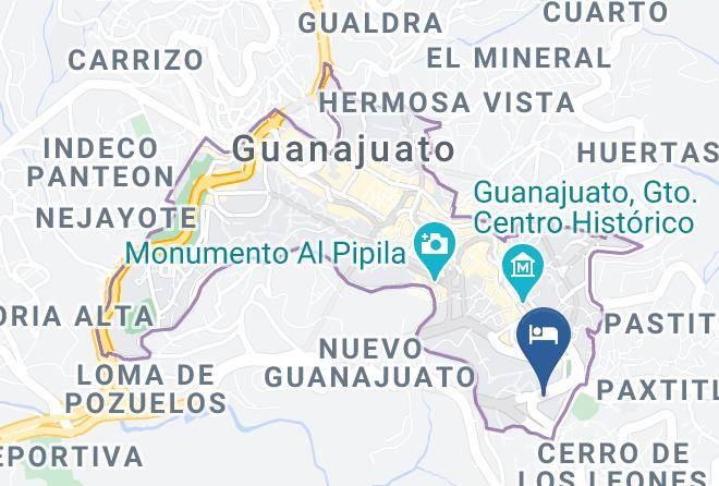 Guanajuato City Centre - Hotel Y Restaurant Embajadoras Maps