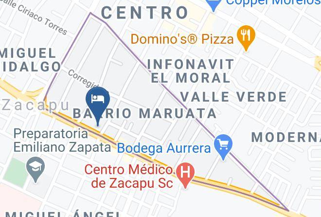 Zacapu - Hotel Y Restaurant Los Yoyos Maps