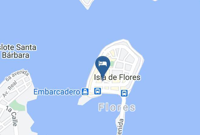 Flores - Hotel Y Restaurante El Peregrino Maps