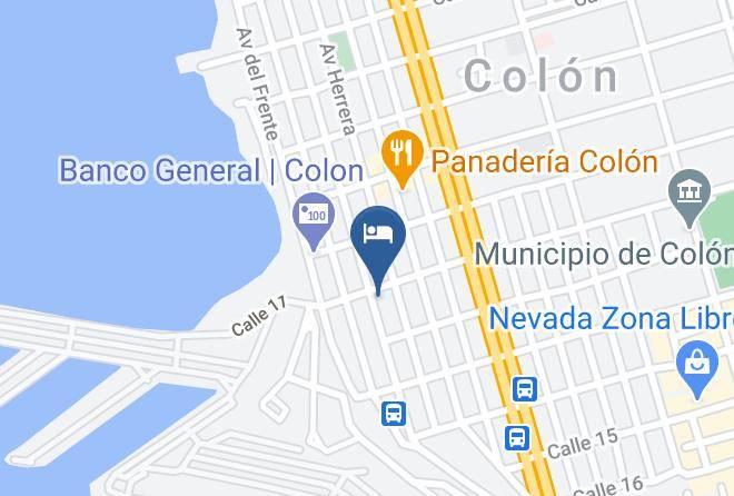 Cristobal - Hotel Y Restaurante Internacional De Colon Maps