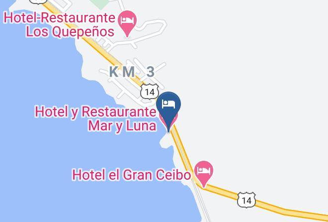 Golfito - Hotel Y Restaurante Mar Y Luna Maps