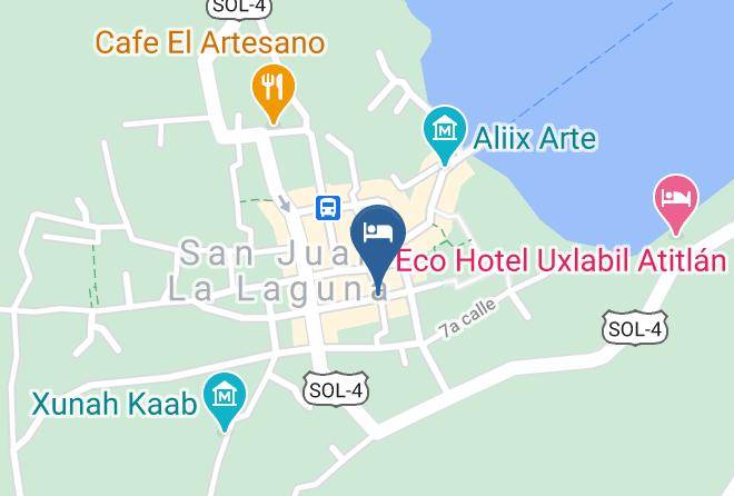 San Juan La Laguna - Hotel Y Restaurante Maya San Juan Maps