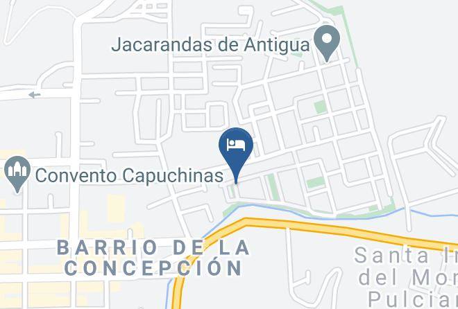 Antigua Guatemala - Hotel Y Restaurante Vina Espanola Maps