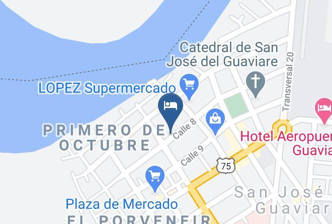 San Jose Del Guaviare - Hotel Y Restaurante Wimppy Maps
