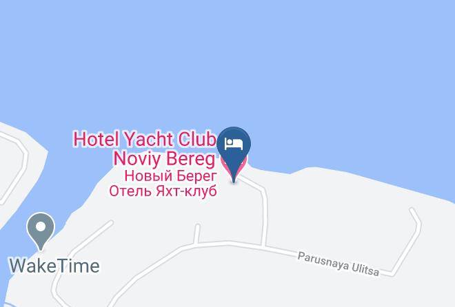 Hotel Yacht Club Noviy Bereg Map