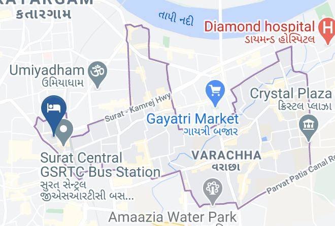 Surat - Hotel Yadgar Maps