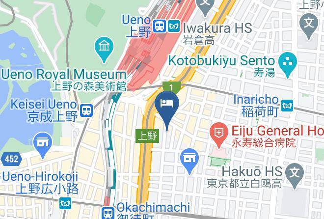 Taito Ward - Hotel Yamayuri Maps