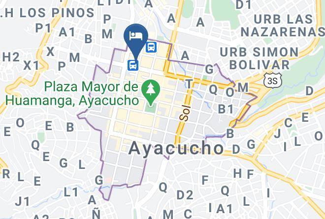 Huamanga - Hotel Yanez Inn Maps
