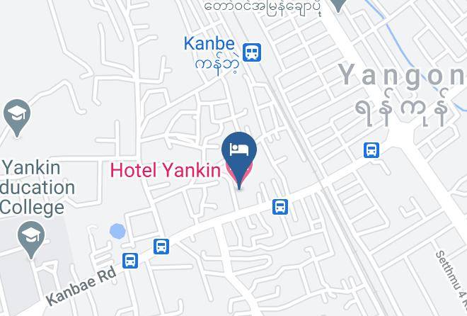 Yangon East - Hotel Yankin Maps