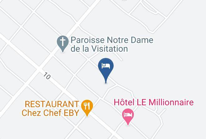 Yamoussoukro - Hotel Yao Kpli Maps