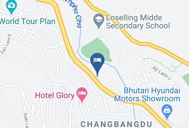 Thimphu - Hotel Yar Dro Ling Maps