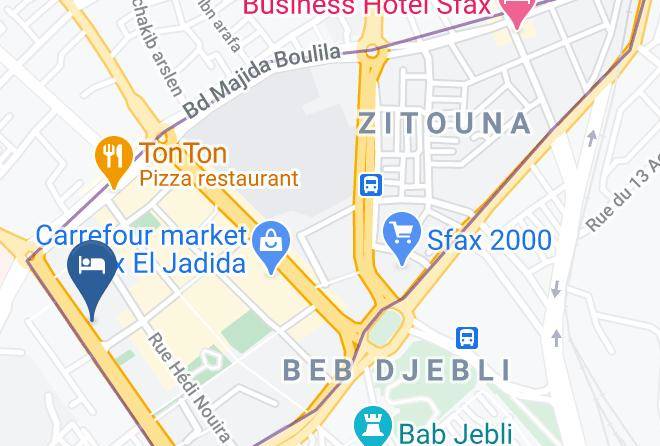 Tunisia - Hotel Yasmine Maps