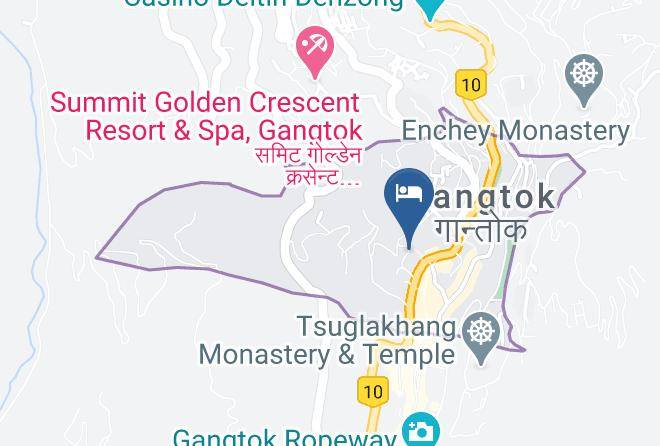 Gangtok - Hotel Yavachi Gangtok Maps