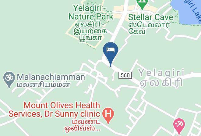 Hotel Yelagiri Miracle Map