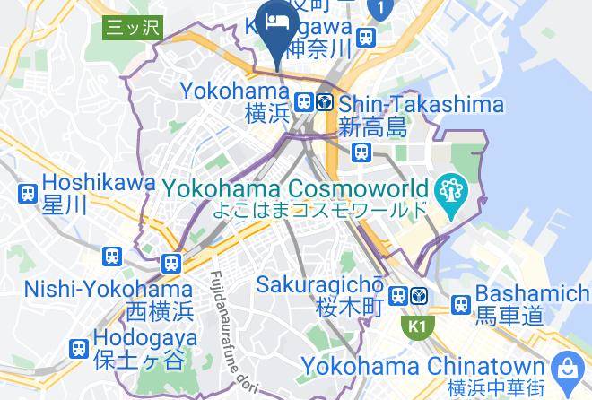 Yokohama City Nishi Ward - Hotel Yokohama Camelot Japan Maps