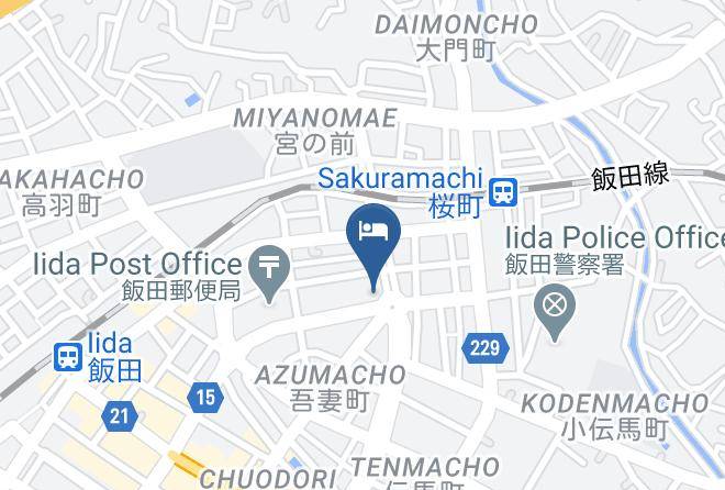 Iida City - Hotel Yoshimura Maps