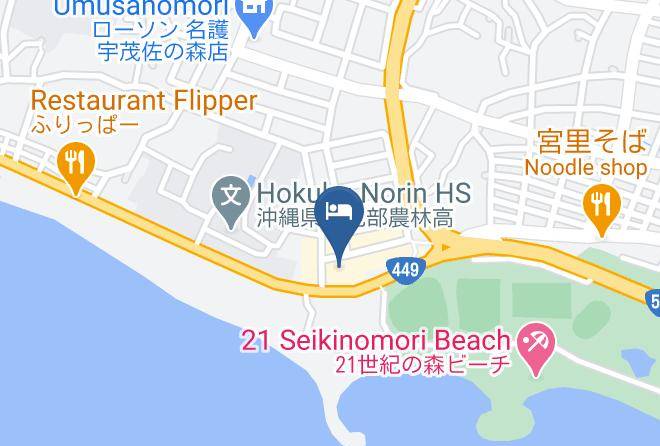 Nago City - Hotel Yugaf Inn Okinawa Maps