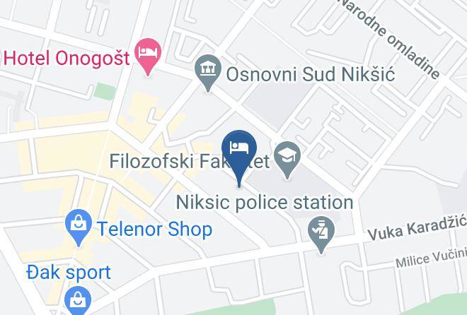 Niksic - Hotel Yugoslavia Maps