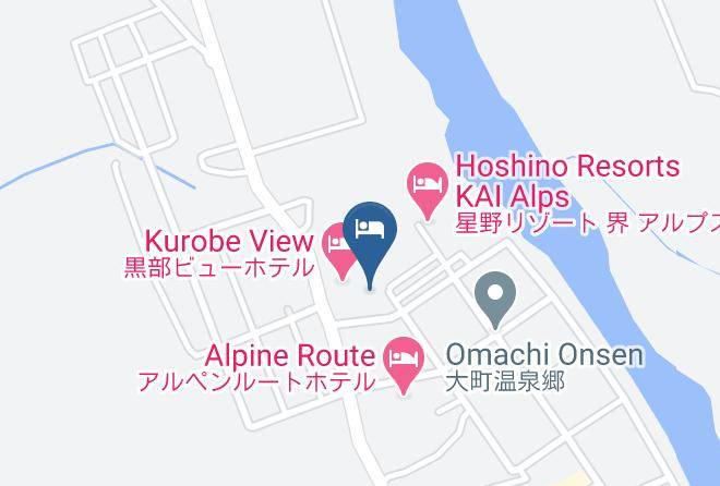 Omachi City - Hotel Yume No Yu Maps