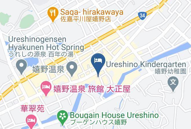 Ureshino City - Hotel Yunosato Maps